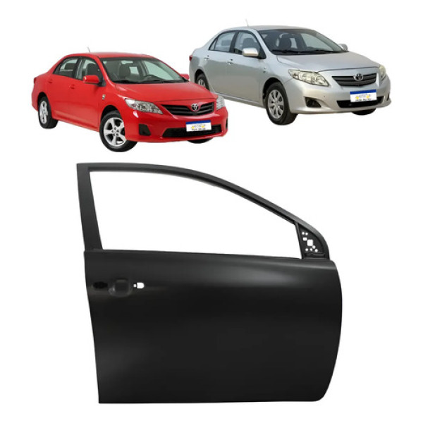 Porta Dianteira Corolla 2008 A 2014 Lado Passageiro/carona Dianteira Direita Preto