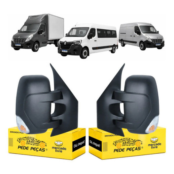 Par Retrovisor Elétrico Renault Master 2014 A 2026 Furgão