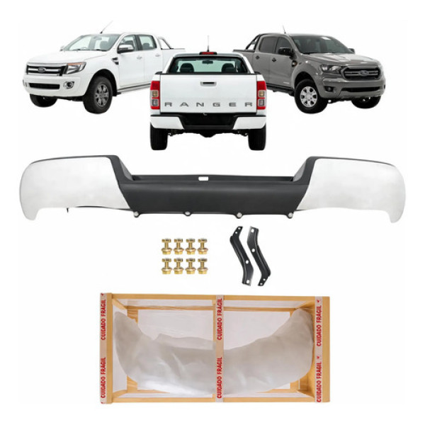 Parachoque Traseiro Ranger 2013 2014 2015 2016 2017 A 2023
