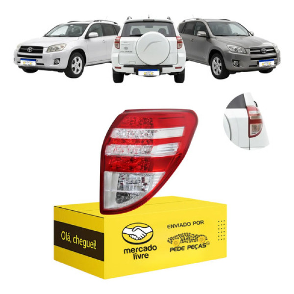 Lanterna Sinaleira Toyota Rav4 2009 2010 2011 2012 C/led Ld Direito/passageiro Cristal