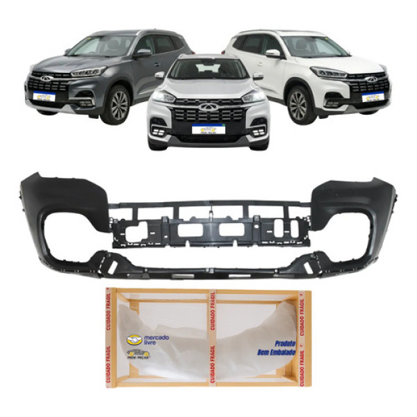 Parachoque Dianteiro Chery Tiggo 8 2021 2022 2023 2024 2025 Preto