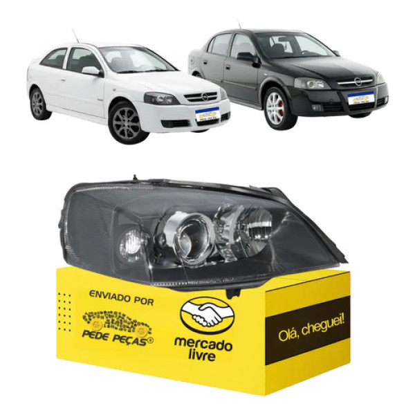 Farol Astra Mascara Negra 2004 2005 2006 A 2011 Direito Novo Direito