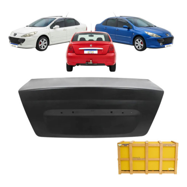 Tampa Malas Peugeot 307 Sedan 2006 2007 2008 2009 10 11 2012 Preto Liso Para Pintura
