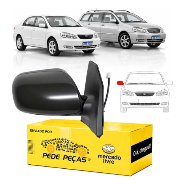 Retrovisor Corolla Fielder 2003 04 05 06 07 2008 Elétrico