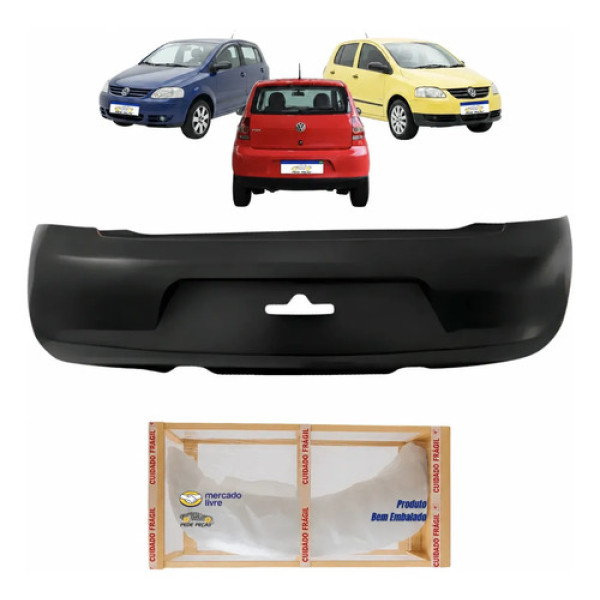 Parachoque Traseiro Volkswagen Fox City 2003 04 05 A 09 Novo