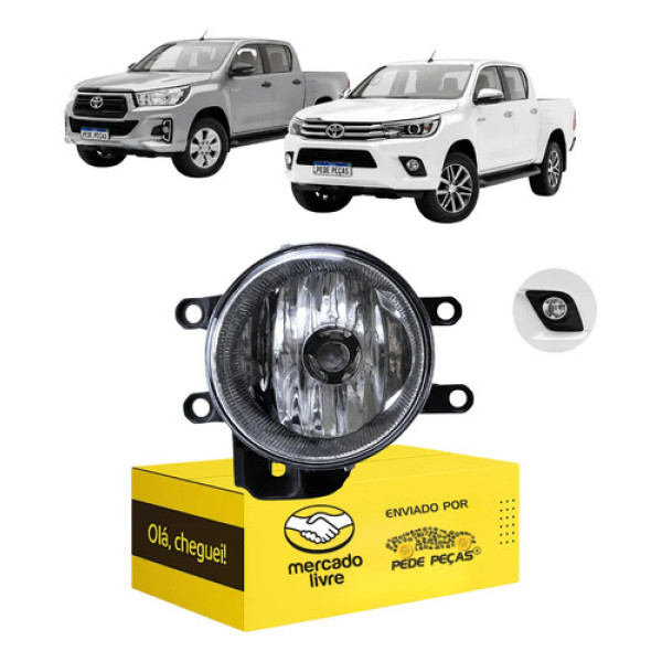 Farol Milha Auxiliar Cibie Toyota Hilux 2016 17 18 A 2020 Le Cristal