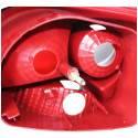 Lanterna Traseira Peugeot 207 Hatch 2008 09 10 11 A 2015 Le Esquerdo/motorista Vermelho/cristal Com Grade Cromada
