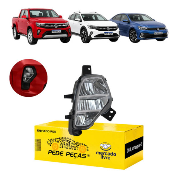 Milha Auxiliar Cibie Vw Amarok Nivus Virtus 2020 A 2026 Ld Cristal
