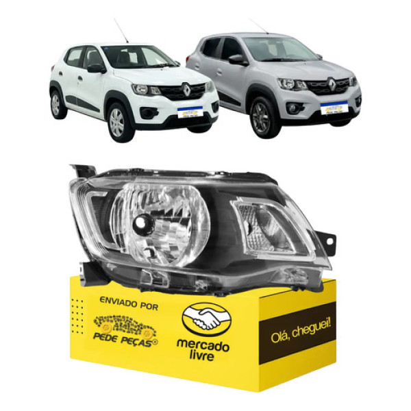 Sinaleira Farol Renault Kwid 2017 18 19 20 2021 S/friso Ld Direito