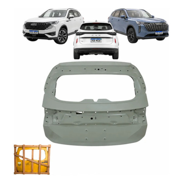 Tampa Traseira Gwm Haval H6 2023 2024 2025 2026 Nova Cinza