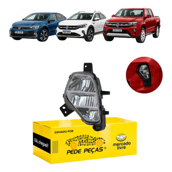 Milha Auxiliar Cibie Vw Amarok Nivus Virtus 2020 A 2026 Le Cristal