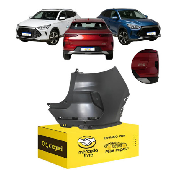 Parachoque Traseiro Byd Song Plus 2023 2024 2025 Novo L.d
