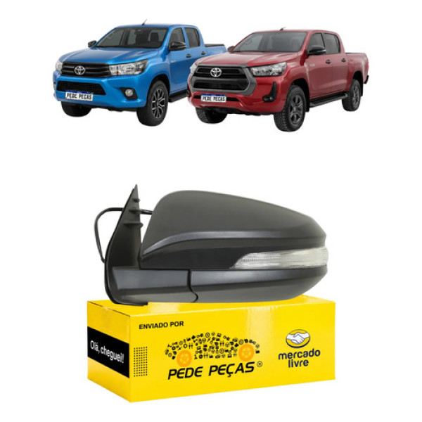 Retrovisor Toyota Hilux 2016 17 A 2026 Elétrico C/pisca Le