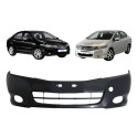 Parachoque Dianteiro Honda City 2009 2010 2011 2012 Sem Furo Preto