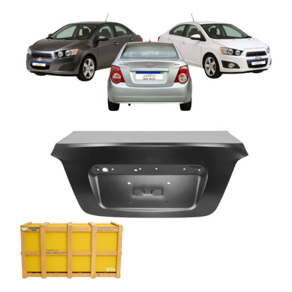 Tampa Traseira Gm Sonic Sedan Lt Ltz 2012 2013 2014 Preta Preto