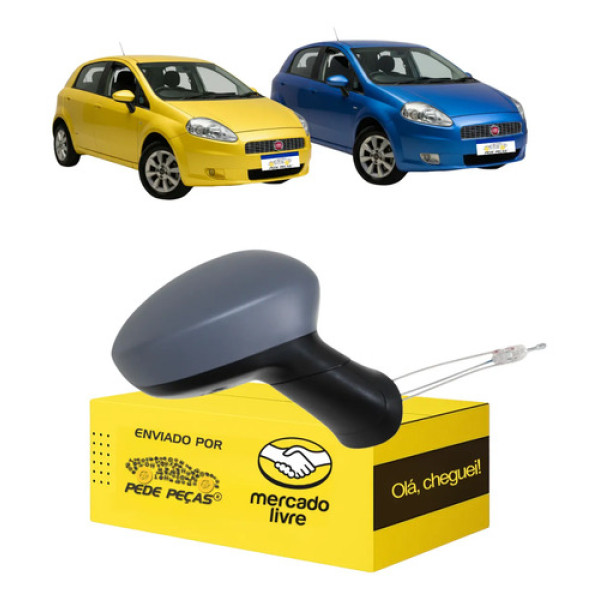 Retrovisor Fiat Punto 2008 2009 10 11 2012 Novo Manual Ld