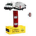 Lanterna Traseira Iveco Daily 2008 09 10 11 12 13 A 2020 Le Esquerdo/motorista Vermelho Cristal