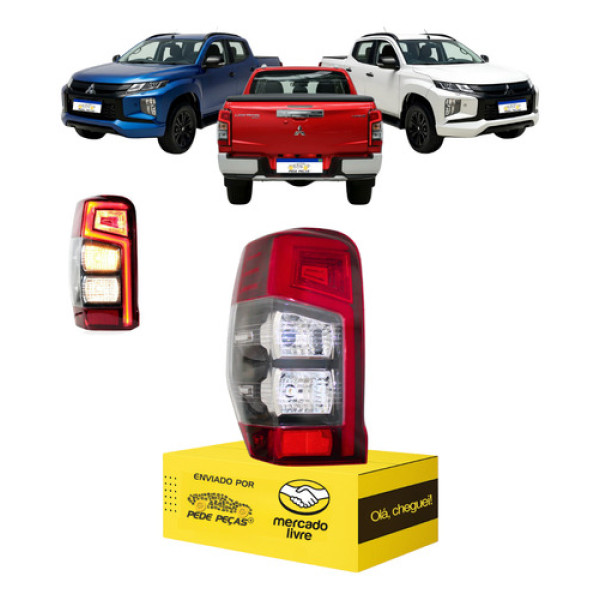 Lanterna L200 2021 22 23 24 2025  Esquerda Esquerdo/motorista Vermelho