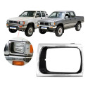 Aro Cromado Esquerdo Farol Toyota Hilux 1992 1993 A 2001 