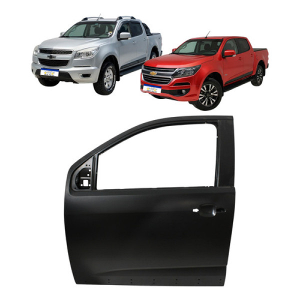 Porta Dianteira Le Chevrolet S10 Traiblazer 2012 A 2024  Dianteira Esquerdo Preto