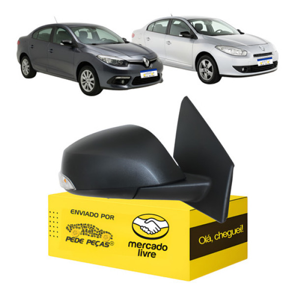 Retrovisor Fluence 9 Pinos 2011 12 13 14 15 16 2017 2018 L.d