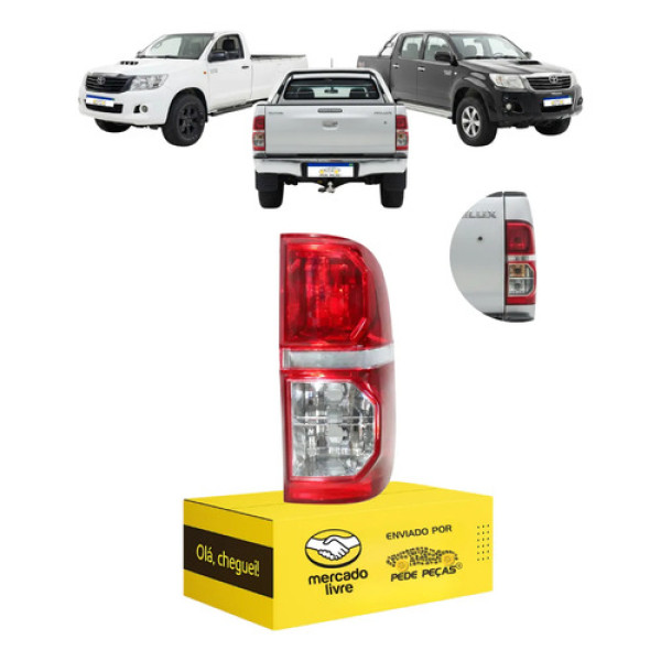 Lanterna Toyota Hilux 2012 2013 2014 2015 Bicolor Novo Ld Direito Vermelho