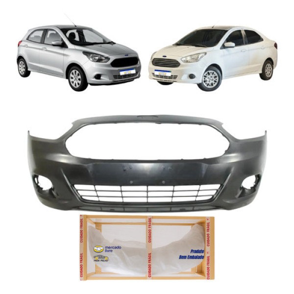 Parachoque Dianteiro Ford Ka 2014 2015 2016 2017 2018 Preto