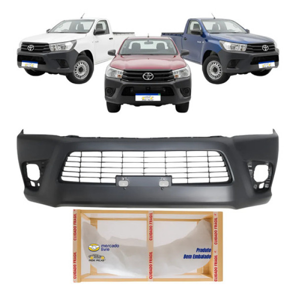 Parachoque Toyota Hilux Cs 2016 2017 2018 C/grade Textured Black