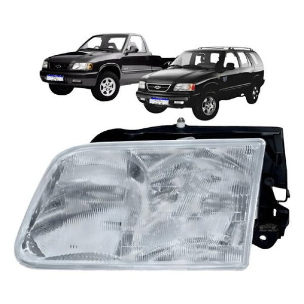 Farol Chevrolet S10 Blazer 1995 A 2000 Std Dlx Executive Le Esquerdo/motorista