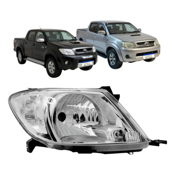 Farol Dianteiro Hilux 2006 2007 2008 2009 2010 2011 Direito Direito
