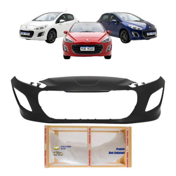Parachoque Dianteiro Peugeot 308 2012 13 A 2015 Novo Preto