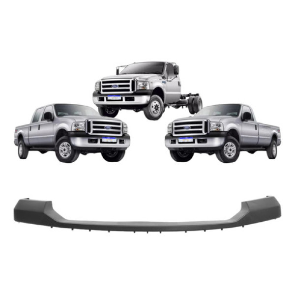 Spoiler Parachoque Dianteiro F250 Superior 2006 2007 A 2011 Preto