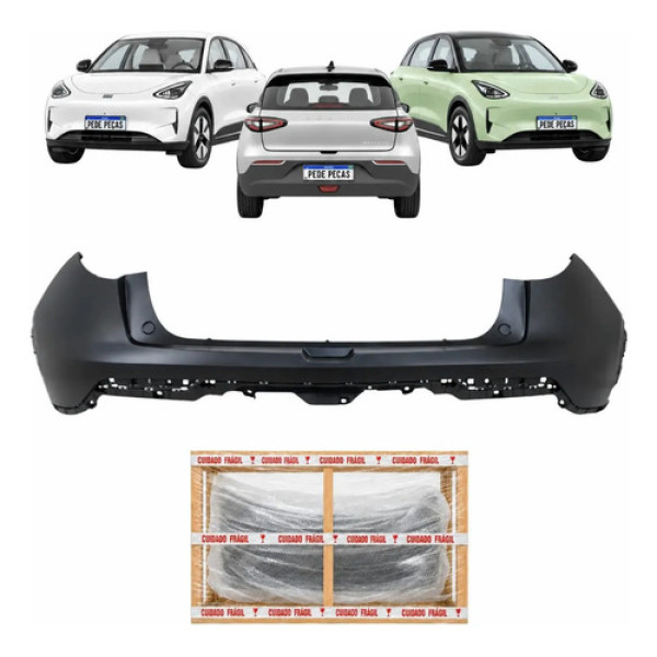 Parachoque Traseiro Geely Ex2 Max Pro 2025 2026 2027 Novo