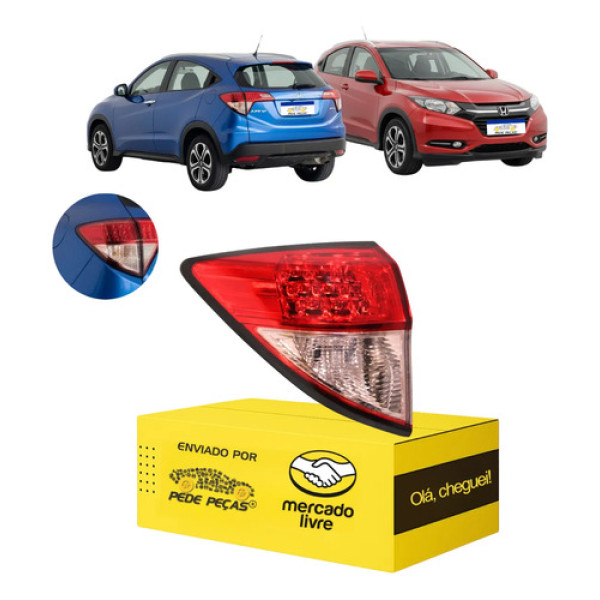 Lanterna Do Canto Honda Hr-v 2015 16 17 2018 C/led Nova L.e Esquerdo/motorista Cristal