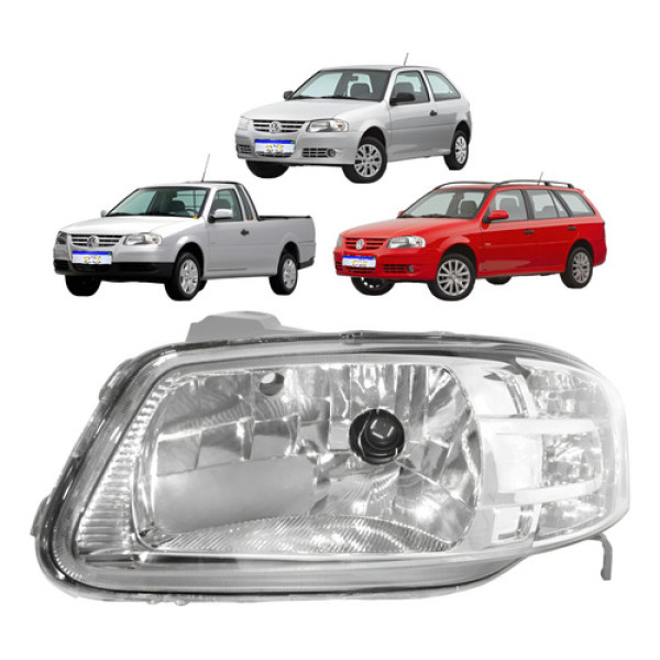 Farol Vw Gol Saveiro Parati G4 2006 2007 2008 2009 A 2013 Le Esquerdo