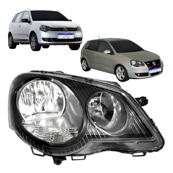 Farol Volkswagen Polo 2007 2008 2009 2010 2011 A 2015 L.d Direito