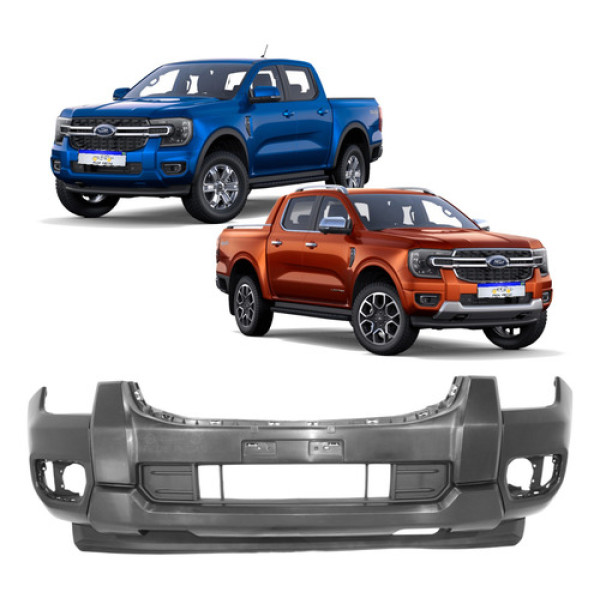 Parachoque  Ford Ranger Xl Xls  Xlt 2022 2023 2024 Novo Preto
