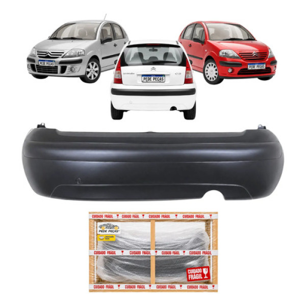 Parachoque Traseiro Citroen C3 2003 04 05 06 A 2012 C/friso
