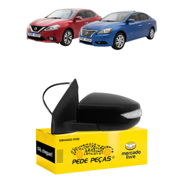 Retrovisor Nissan Sentra 2014 15 16 17 18 A 2020 Elétrico Le