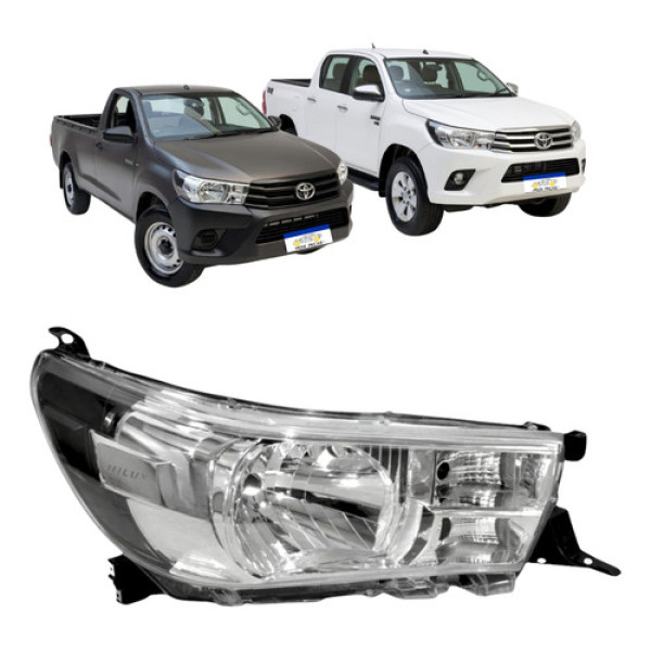 Farol Toyota Hilux 2016 2017 2018 2019 2020 2021 S/led L.d Direito