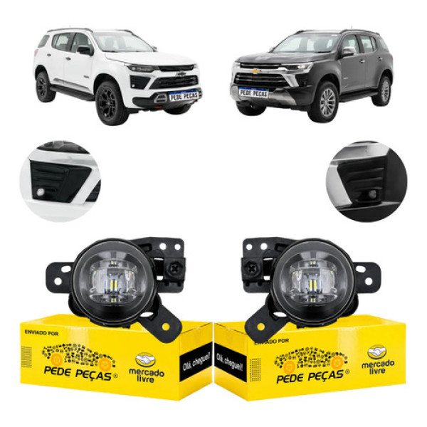 Par Farol Milha Gm Chevrolet Trailblazer 2025 2026 C/led Cristal