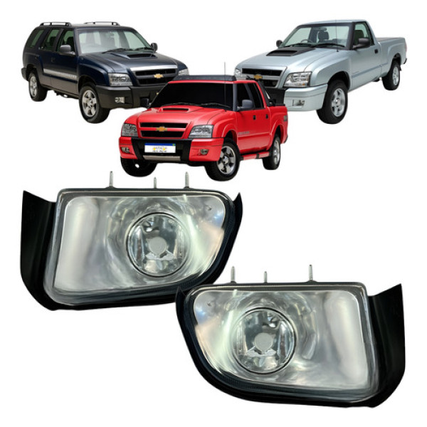 Farol Milha Gm S10 Blazer Pit Bull 2001 2002 A 2008