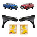 Par Paralama Mitsubishi L200 Triton 2018 A 2023 S/furo Pisca