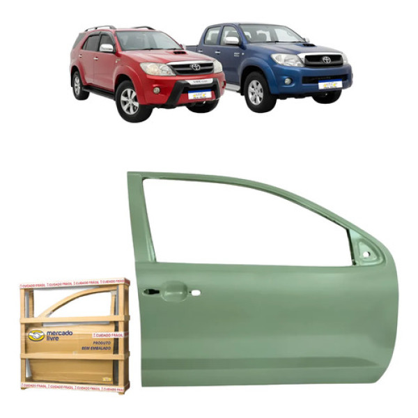 Porta Dianteira Toyota Hilux Sw4 Std Sr Srv 2005 A 2015 Ld Dianteira Direita/passageiro Cinza