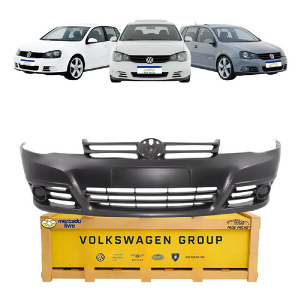 Parachoque Dianteiro Golf 2008 A 2013 Novo Original S/ Milha Preto