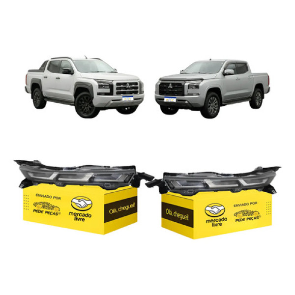 Farol Superior Mitsubishi Triton Katana 2026 Full Led Par Ambos Lados