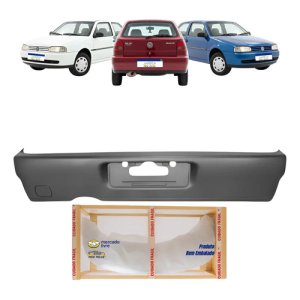 Parachoque Traseiro Vw Gol G2 1995 1996 1997 A 1999
