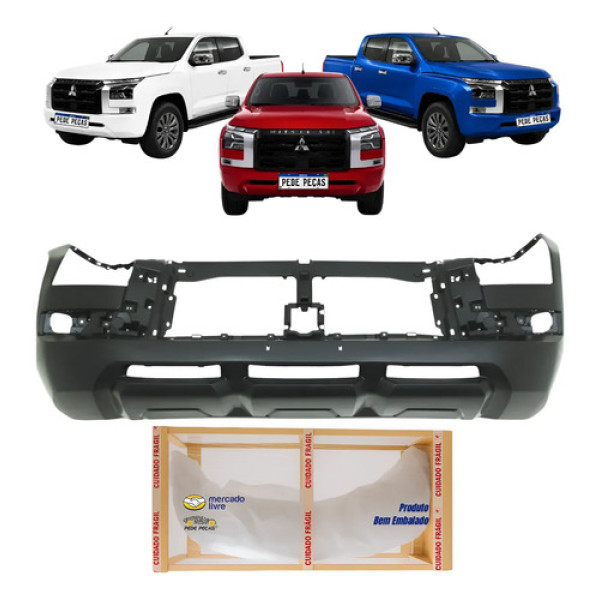 Parachoque Dianteiro Mitsubishi Triton Hpe Hpe-s 2026 2027 Preto Liso