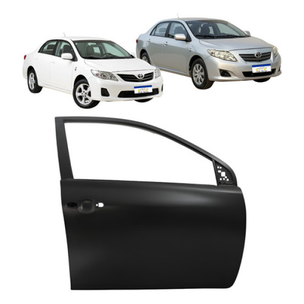 Porta Dianteira Toyota Corolla 2008 A 2014 Direito Carona Dianteira Direito Preto
