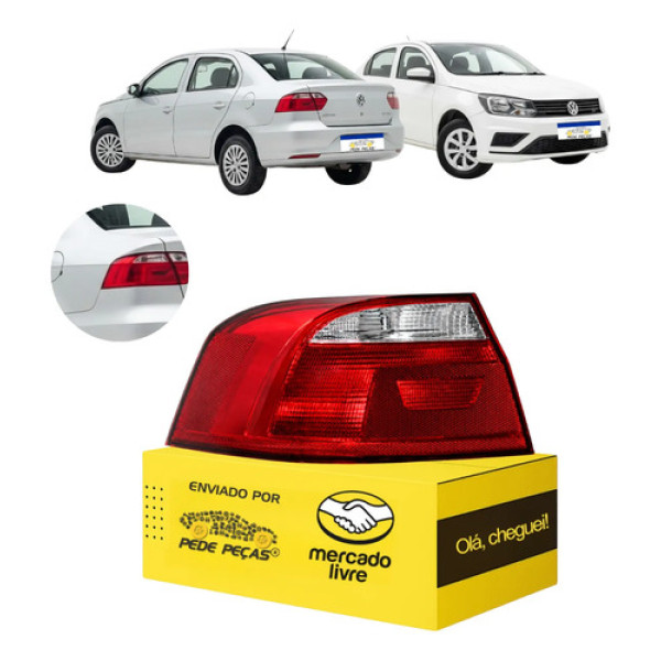 Lanterna Canto Vw Voyage G6 G7 G8 2013 14 15 A 2023 Fumê Le Esquerdo/motorista